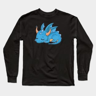 Cute Baby Sleeping Dragon Long Sleeve T-Shirt